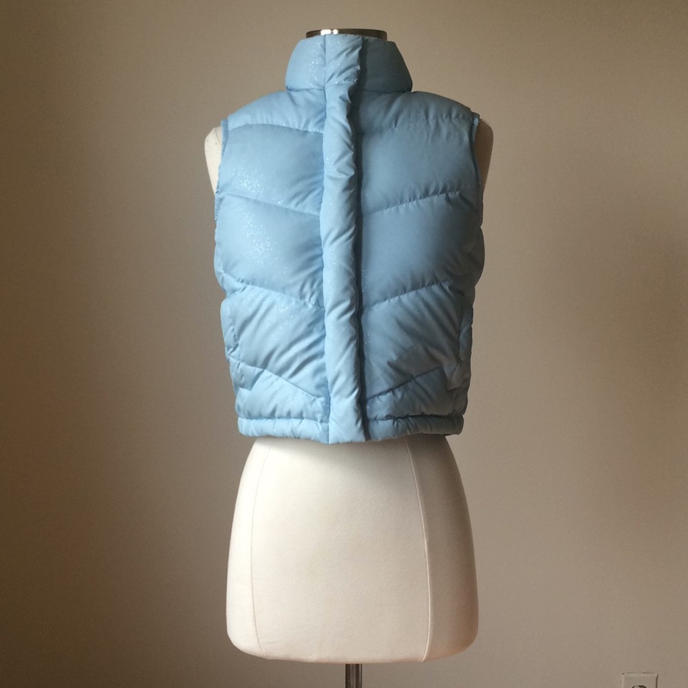 Gap | 90s pale sparkly blue kids' puffer vest
